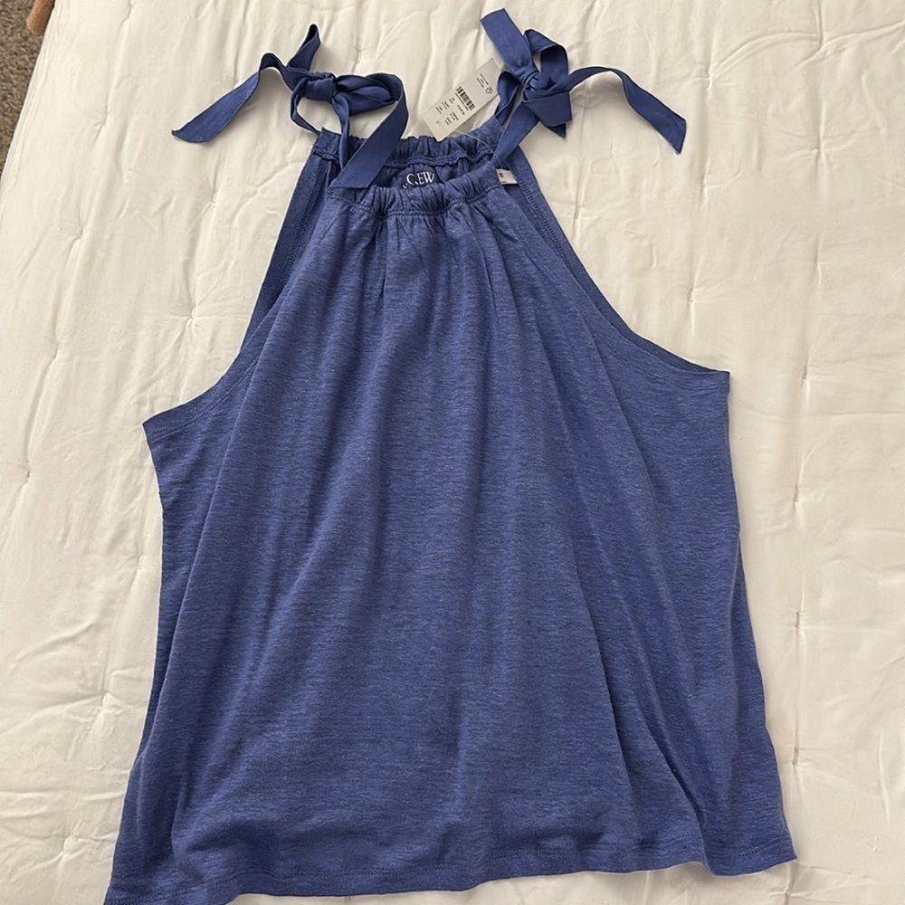 J crew linen tank NWT